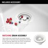 33&rdquo;&nbsp;Granite Composite&nbsp;Workstation Kitchen Sink&nbsp;Drop-In&nbsp;Top Mount Single Bowl with&nbsp;WorkFlow&trade; Ledge and Accessories
